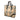 Beige Burberry Studded Leather Trimmed House Check Canvas Tote