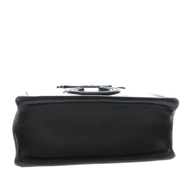 Black Chanel Tweed Logo Phone Case Crossbody Bag