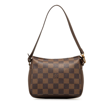 Brown Louis Vuitton Damier Ebene Trousse Pochette Handbag - Designer Revival