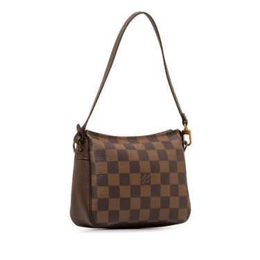 Brown Louis Vuitton Damier Ebene Trousse Pochette Handbag - Designer Revival
