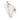White Prada Mini Brushed Leather Triangle Chain Pouch Crossbody Bag