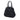Black Prada Beaded Tessuto Evening Bear Frame Handbag Shoulder Bag