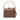 Brown Gucci Grained Calfskin Bamboo Satchel