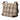 Beige Burberry House Check Canvas Flap Crossbody