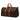 Brown Louis Vuitton Monogram Keepall 60 Travel Bag