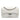 Silver Chanel New Travel Line Medium Metallic Nylon Single Flap Shoulder Bag - Designer Revival