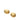Gold Chanel CC Gold Plated and Enamel Round Clip On Earrings