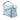 Blue LOEWE Small Anagram Embossed Calfskin Puzzle Satchel