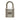 Silver Hermès Palladium Plated Cadena Lock and Key