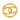 Gold Chanel CC Gold Plated Round Brooch
