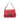 Red Fendi Shimmer Leather Mamma Forever Shoulder Bag