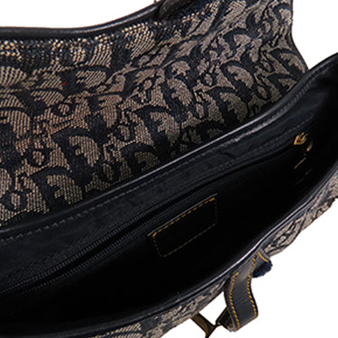 Brown Dior Oblique Canvas Saddle Shoulder Bag - Designer Revival