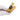 Yellow Fendi Leather Selleria Double Wrap Bracelet