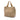 Beige Chanel Mini CC Quilted Suede Shopping Tote Satchel