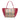 Beige Burberry Small Leather Trimmed Haymarket Check Coated Canvas Canterbury Tote