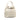 White Ferragamo Gancini Leather Handbag - Designer Revival