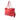 Red Gucci Leather Bamboo Tassel Tote