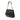 Black Chanel Glazed Calfskin Kiss Lock Frame Shoulder Bag