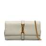 White Gucci Jackie 1961 Wallet On Chain Crossbody Bag - Designer Revival
