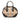 Brown Burberry Small Haymarket Check Coated Canvas Orchard Bowling Bag Satchel
