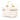 White Chanel Mini CC Quilted Caviar Chain Zip Around Vanity Case Satchel