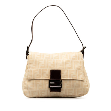 Cream Fendi Zucca Mamma Forever Shoulder Bag - Designer Revival