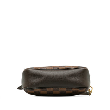 Brown Louis Vuitton Damier Ebene Pochette Trousse Handbag - Designer Revival