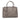 Gray Prada Saffiano Cuir Turnlock Twin Satchel - Designer Revival