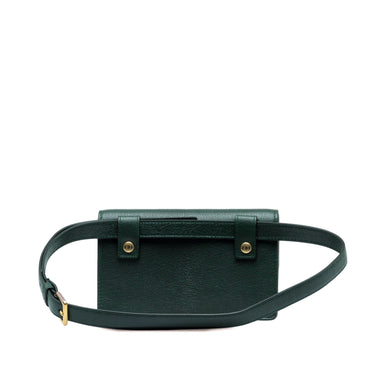 Green Dior Leather Saddle Belt Bag - Designer Revival