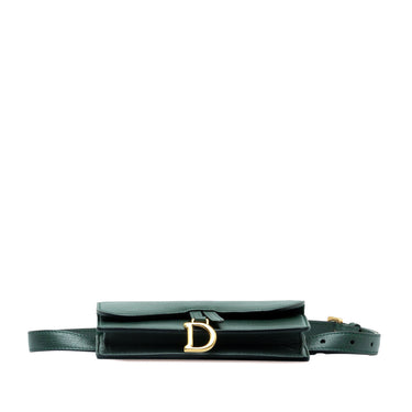 Green Dior Leather Saddle Belt Bag - Designer Revival
