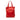 Red LOEWE Leather Anagram Shopper Tote