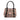 Brown Burberry Haymarket Check Coated Canvas Satchel