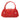 Red LOEWE Nubuck Senda Handbag