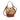 Brown LOEWE Small Raffia and Calfskin Balloon Bucket Bag Satchel