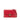 Red Gucci Leather Interlocking G Dollar Wallet on Chain - Designer Revival