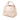 Cream Dior Large Supple Grained Calfskin Open Bar Tote Satchel