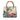 White Gucci Small Canvas Flora Bamboo Shopper Satchel