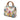 White Gucci Small Canvas Flora Bamboo Shopper Satchel