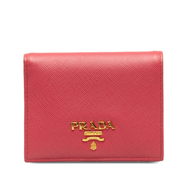 Pink Prada Saffiano Bifold Wallet