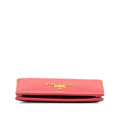 Pink Prada Saffiano Bifold Wallet