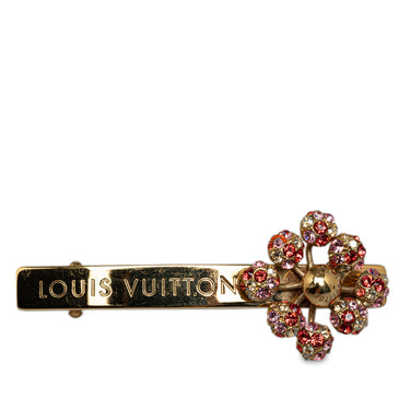Gold Louis Vuitton Rhinestone 1001 Nuits Barette