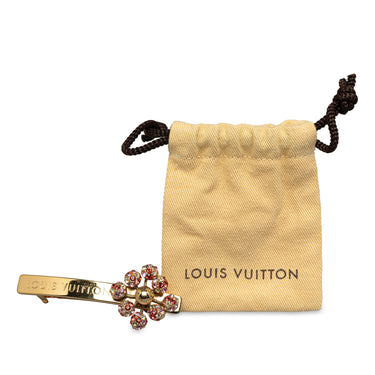 Gold Louis Vuitton Rhinestone 1001 Nuits Barette - Designer Revival