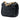 Black Chanel Mini Quilted Lambskin Chain Top Handle Flap Satchel