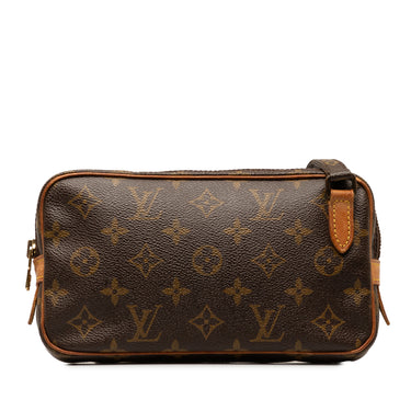 Brown Louis Vuitton Monogram Pochette Marly Bandouliere Crossbody Bag - Designer Revival