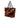 Orange Prada Satin Sequin Stripes Tote