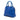 Blue Burberry Small Grained Calfskin Greenwood Satchel