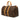 Brown Louis Vuitton Monogram Keepall 45 Travel Bag