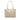 Beige Chanel Lambskin Embossed CC Camellia Tote