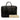 Black Burberry Tonal Check Business Bag - Designer Revival