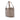 Brown LOEWE Metallic Leather Anagram Fusta Tote